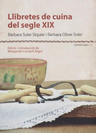 Coberta de «Llibretes de cuina del segle XIX»