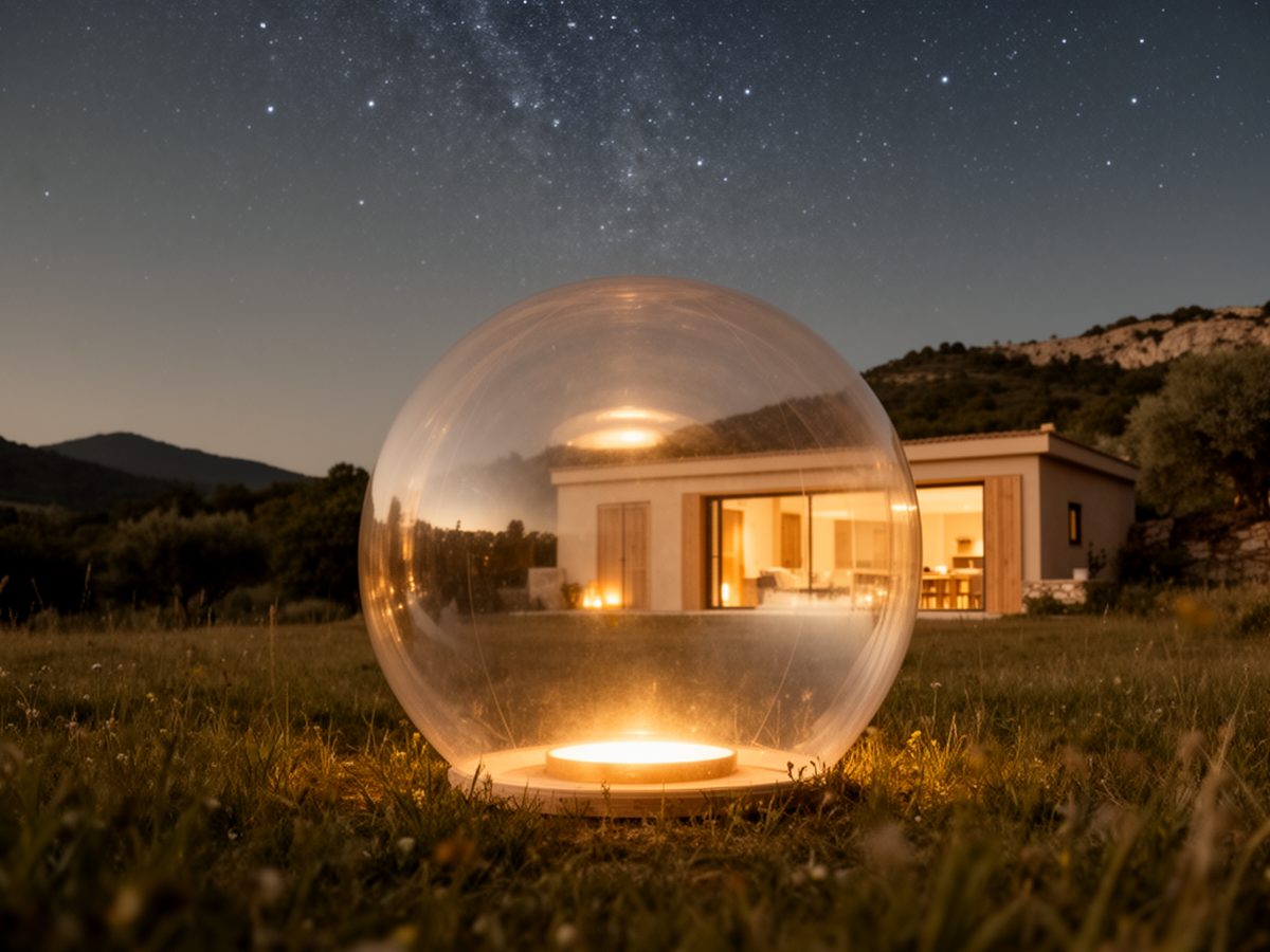 Nit en bombolla sota les estrelles