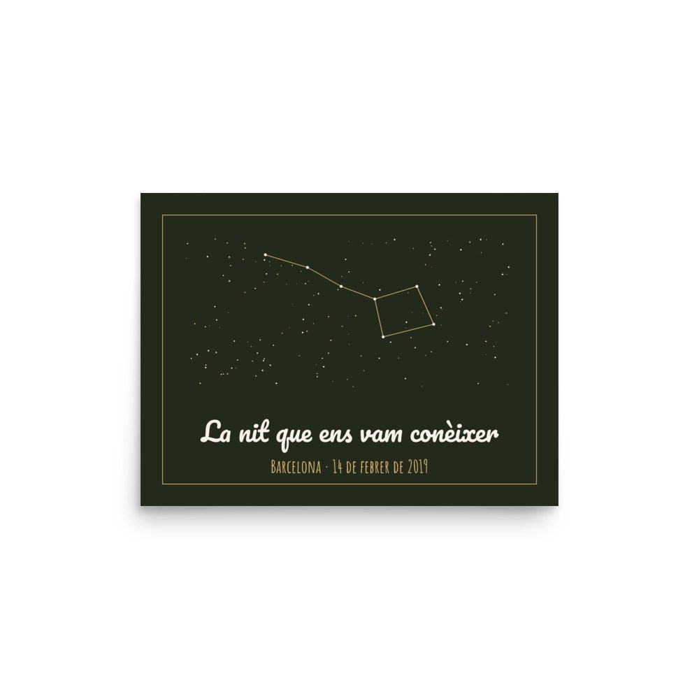 Làmina de la constel·lació d'una data