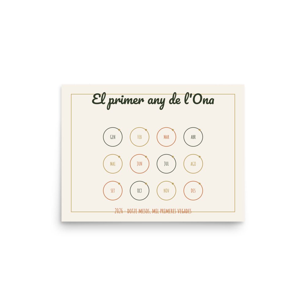 Làmina del primer any del nadó