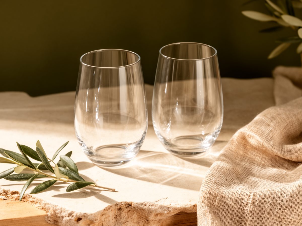 Set de copes de vi de cristall