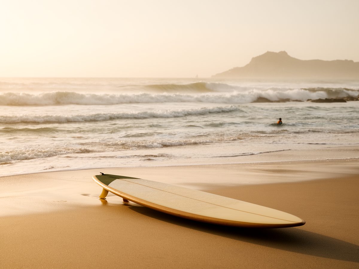 Classe de surf per a principiants