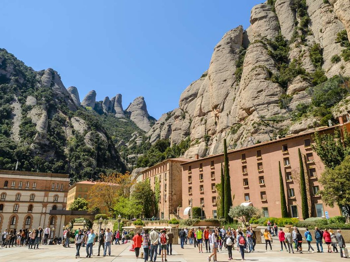 Entrada al museu i monestir de Montserrat
